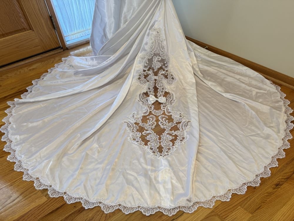 vintage wedding dress skirt