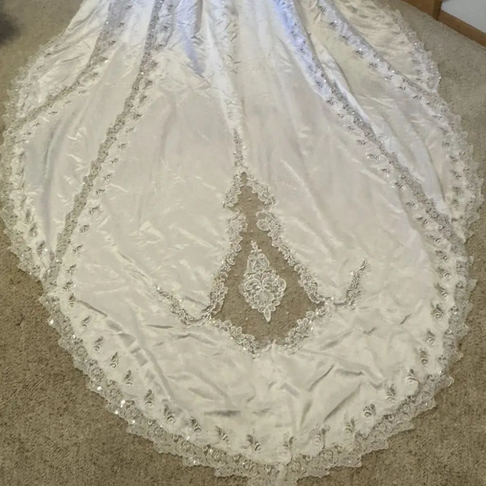 vintage wedding dress skirt